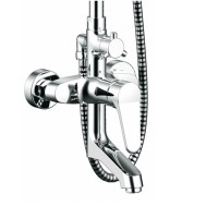 Душевая система Bravat Eco F6111147C-A-RUS Хром латунь на стену