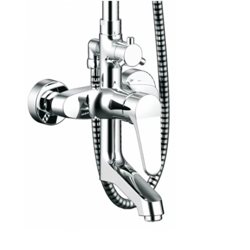 Душевая система Bravat Eco F6111147C-A-RUS Хром латунь на стену