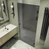 Душевая дверь Maybah Glass MGD-524-6 805x1950 на петлях Черный стекло графитовое матовое