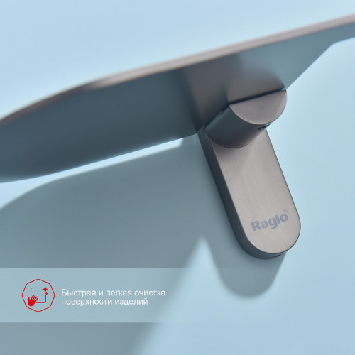 Держатель туалетной бумаги Raglo R300.03.09 с полкой Графит