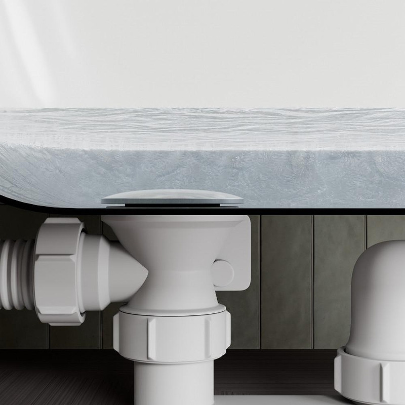 Слив-перелив Milacio Ultra MCU.014.SS полуавтомат цвет Нержавеющая сталь