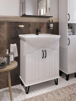 Тумба с раковиной DIWO Сочи 65 цвет Белый