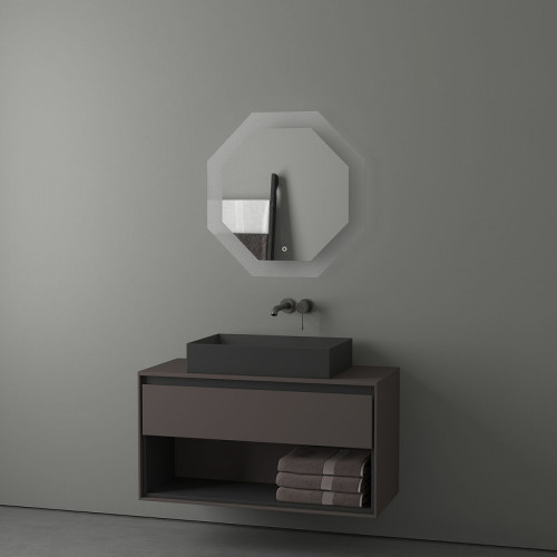 Зеркало Evoform Ledshine 70x70 BY 2604 с подсветкой 22.5 W - сенсорный выключатель - нейтральный белый свет стекло