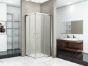 Душевой уголок Good Door Infinity CR-80-G-CH 80х80 профиль Хром стекло Грейп