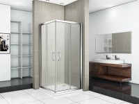 Душевой уголок Good Door Infinity CR-80-G-CH 80х80 профиль Хром стекло Грейп