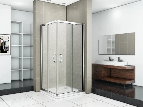 Душевой уголок Good Door Infinity CR-80-G-CH 80х80 профиль Хром стекло Грейп