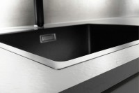 Кухонная мойка Blanco Subline 500-IF SteelFrame 524107 Антрацит искусственный камень (литьевой мрамор), нержавеющая сталь встраиваемый