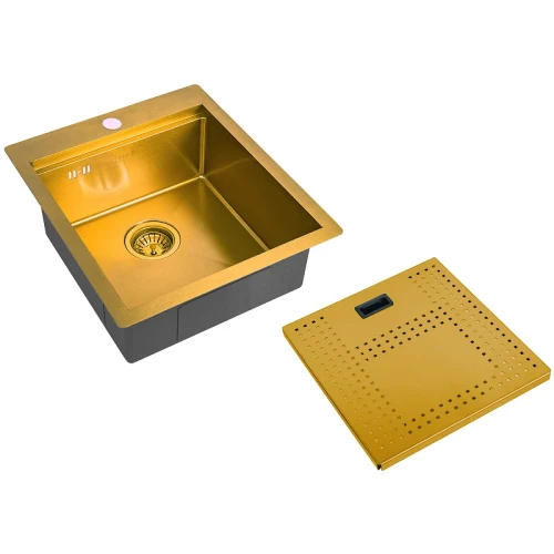 Кухонная мойка ZorG Master 59 ZM N-5952 BRONZE с накладкой Бронза нержавеющая сталь встраиваемый
