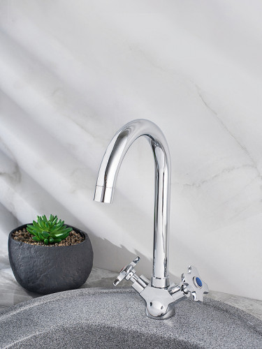 Смеситель для кухни Ростовская Мануфактура Сантехники SL115-274F Хром