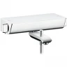 Смеситель для ванны Hansgrohe Ecostat Select 13141400 с термостатом Хром Белый латунь на стену