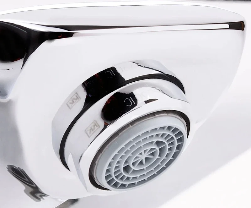 Смеситель для ванны Hansgrohe Ecostat Select 13141400 с термостатом Хром Белый латунь на стену