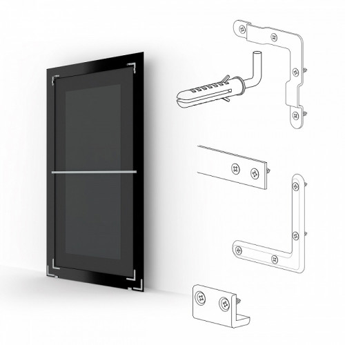 Зеркало Evoform Definite Floor 201х112 BY 6038 в багетной раме - Красная волна 89 мм стекло