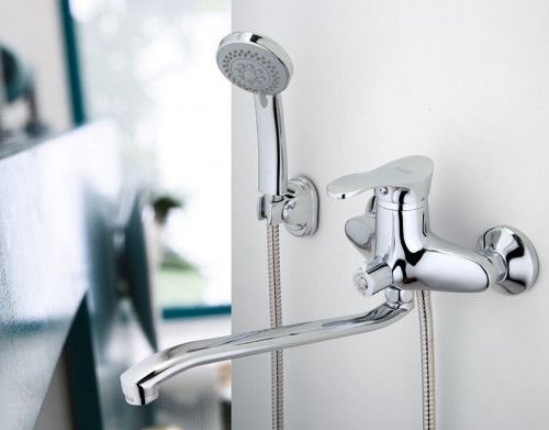 Смеситель для ванны Frap H01 F2201 универсальный Хром латунь на стену