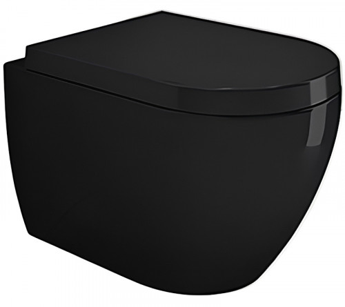 Унитаз Bocchi Venezia 1295-005-0129 подвесной Черный глянцевый без сиденья фарфор подвесной