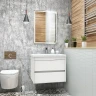 Тумба под раковину Art&Max Family-750-2C-SO-BL подвесная Белый глянец МДФ / ЛДСП