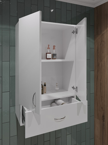 Подвесной шкаф Orange Смайл 60 SM-60SR1 Белый МДФ / ЛДСП