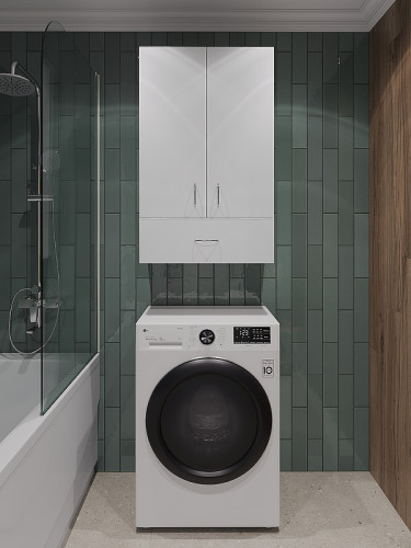 Подвесной шкаф Orange Смайл 60 SM-60SR1 Белый МДФ / ЛДСП