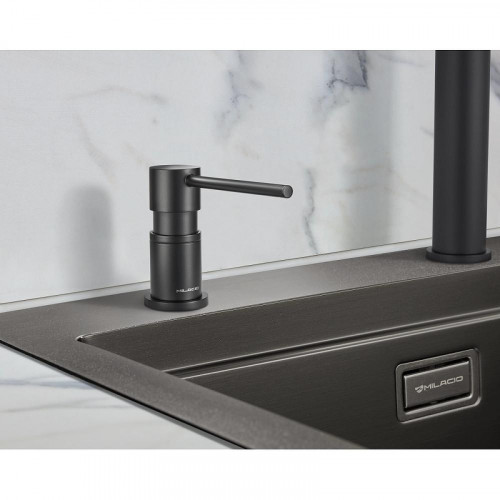 Дозатор для моющего средства Milacio Ultra MCU.935.TB цвет Total black