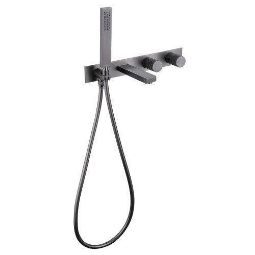 Смеситель для ванны Abber Rund AF8730NG Никель латунь встраиваемый