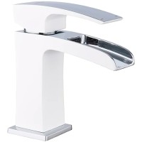Смеситель для раковины Gappo G07 G1007-30 Белый Хром латунь