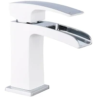 Смеситель для раковины Gappo G07 G1007-30 Белый Хром латунь