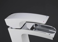 Смеситель для раковины Gappo G07 G1007-30 Белый Хром латунь