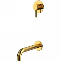 Смеситель для ванны Whitecross Y gold YSET03GL Золото латунь встраиваемый