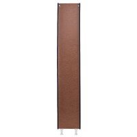 Шкаф пенал Style Line Бергамо 30 L СС-00002328 с бельевой корзиной Черный антискрейтч МДФ / ЛДСП