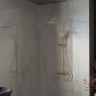 Смеситель и душевая система Vincea Rondo VBF-1R1BG и VSFS-1R1BG Брашированное золото латунь