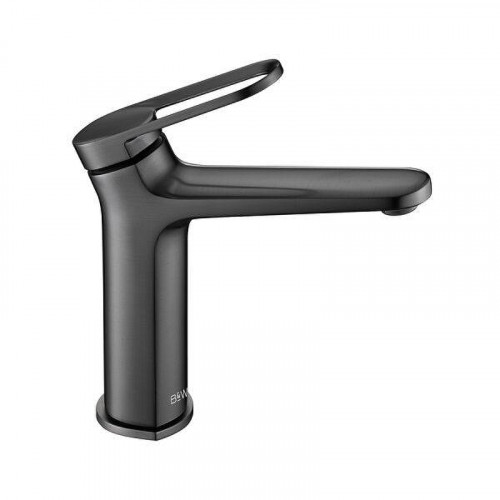 Смеситель для раковины Black&White Gravity GF-7109-GM 7109GM цвет Оружейная сталь