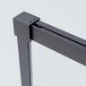 Душевой уголок Vincea Софт 2 (Soft 2) 100х80 VSR-3SO28012CLGM профиль Вороненая сталь стекло прозрачное