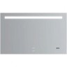 Зеркало Gappo 110 G604-11 с подсветкой с сенсорным выключателем, подогревом и часами стекло