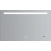 Зеркало Gappo 110 G604-11 с подсветкой с сенсорным выключателем, подогревом и часами стекло