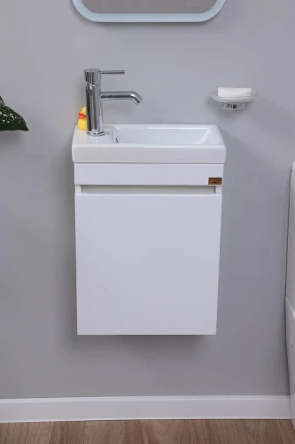 Тумба под раковину Alcora Compact 40 31116 подвесная цвет Белый
