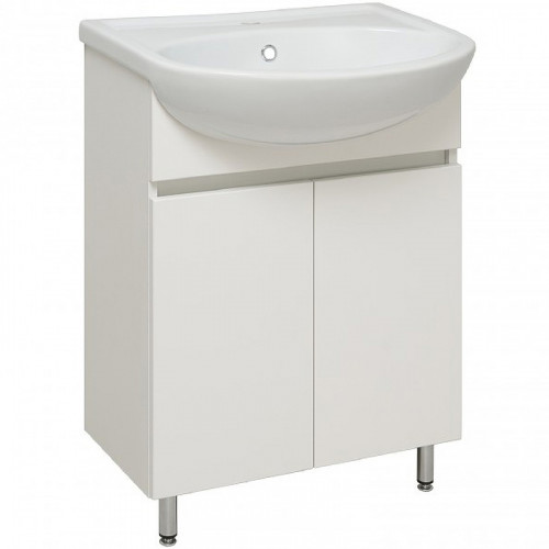 Тумба под раковину Runo Лада 60 00-00001163 Белая МДФ / ЛДСП