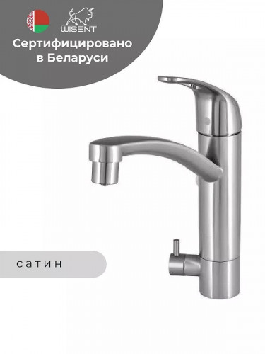 Смеситель для кухни Wisent W4298 цвет Хром