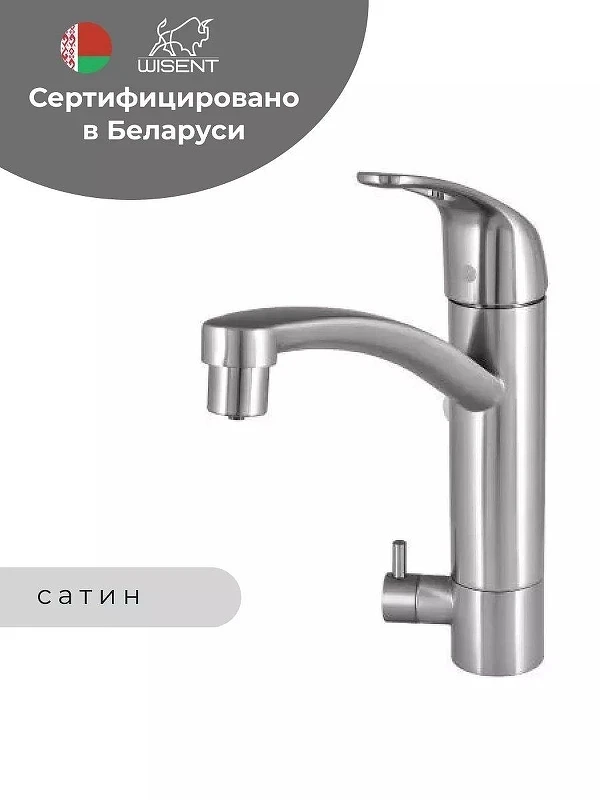 Смеситель для кухни Wisent W4298 цвет Хром