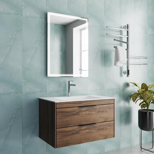 Тумба под раковину Vincea Chiara 2D 80 VMC-2C2800CO подвесная цвет C.Oak