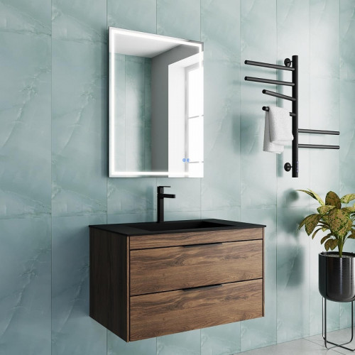 Тумба под раковину Vincea Chiara 2D 80 VMC-2C2800CO подвесная цвет C.Oak