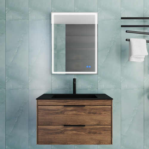 Тумба под раковину Vincea Chiara 2D 80 VMC-2C2800CO подвесная цвет C.Oak