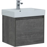 Тумба с раковиной Aquanet Nova Lite 60 245239 подвесная Дуб рошелье МДФ / ЛДСП
