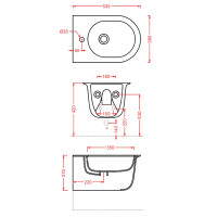Биде Artceram Chic CHB001 05 00 подвесное Белое матовое
