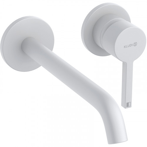 Смеситель для раковины Kludi Nova Fonte Pura 202455315 Белый матовый латунь встраиваемый