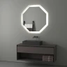 Зеркало Evoform Ledshine 100x100 BY 2607 с подсветкой 32 W - сенсорный выключатель - нейтральный белый свет стекло