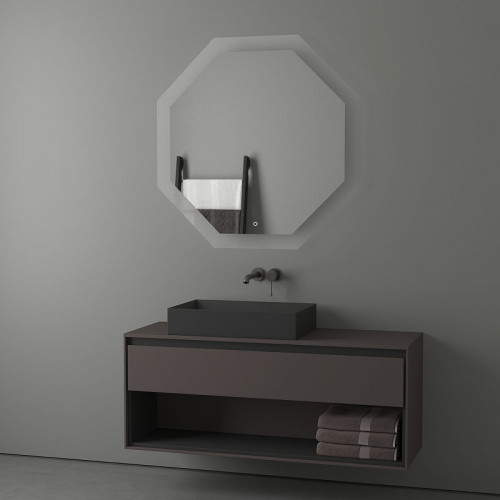 Зеркало Evoform Ledshine 100x100 BY 2607 с подсветкой 32 W - сенсорный выключатель - нейтральный белый свет стекло