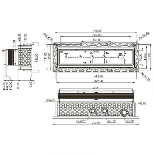 Скрытая часть для смесителя Teska Shine SH1003 G 3/4