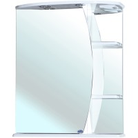 Зеркальный шкаф Bellezza Луна 60 L 4612609002017 с подсветкой Белый МДФ / ЛДСП, стекло
