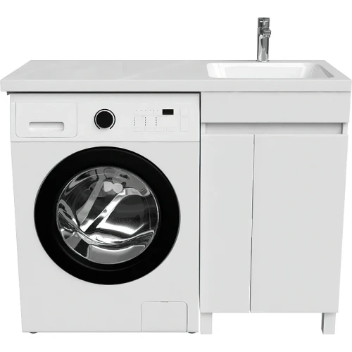 Тумба с раковиной Iddis Optima Home 110 R OPH11RDi95K Белый МДФ / ЛДСП