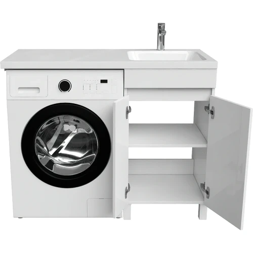 Тумба с раковиной Iddis Optima Home 110 R OPH11RDi95K Белый МДФ / ЛДСП