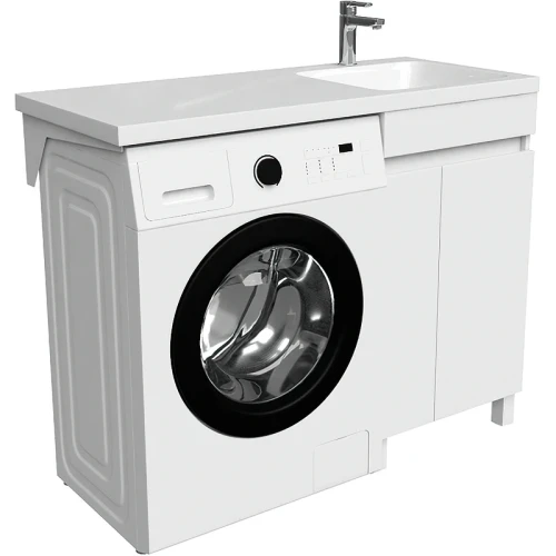 Тумба с раковиной Iddis Optima Home 110 R OPH11RDi95K Белый МДФ / ЛДСП